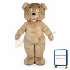 The Shaggy Teddy Bear Mascot Costume