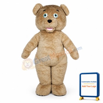 The Shaggy Teddy Bear Mascot Costume