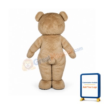 The Shaggy Teddy Bear Mascot Costume