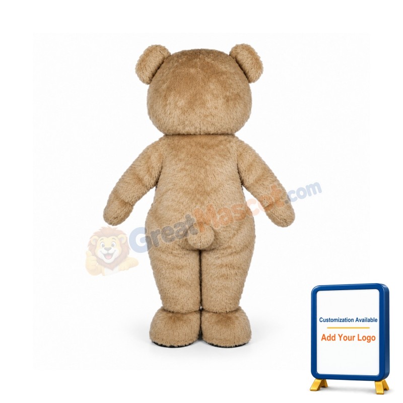 The Shaggy Teddy Bear Mascot Costume