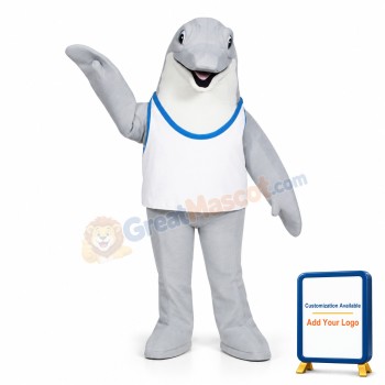 Cute Lightweight Dolphin Mascot Costume