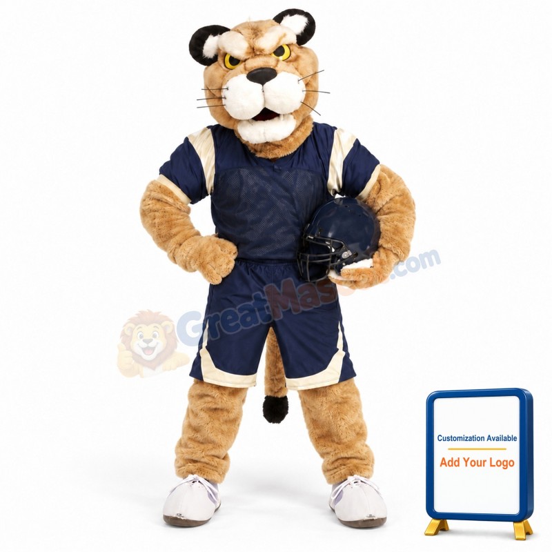 University Golden Panther Mascot Costume