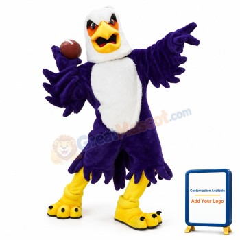 University Purple Eagle Mascot Costume