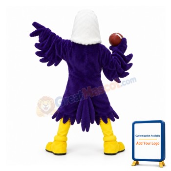 University Purple Eagle Mascot Costume