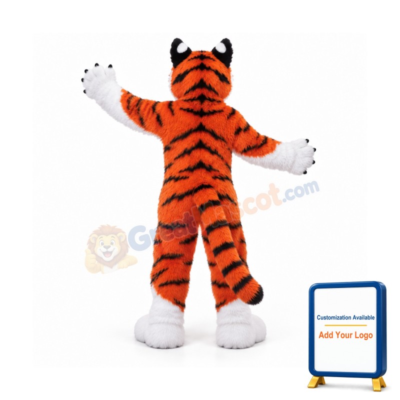 Furry Tiger Mascot Costume