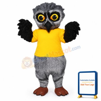 Furry Owl Mascot Costume