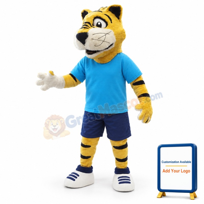 College Furry Tiger Mascot Costume