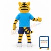 College Furry Tiger Mascot Costume
