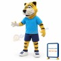 College Furry Tiger Mascot Costume