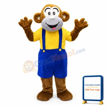 Adult Happy Monkey Mascot Costume
