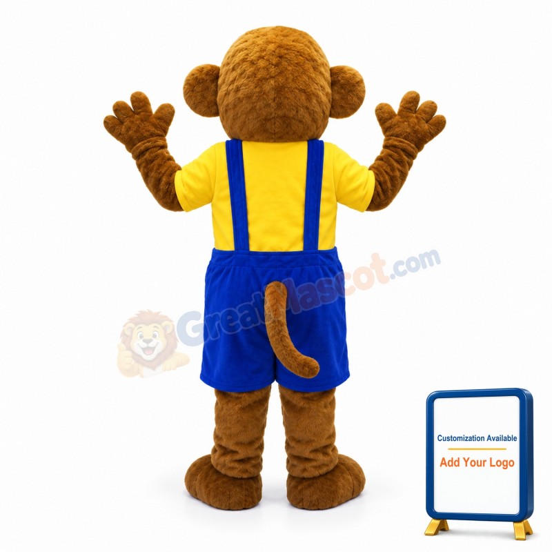 Adult Happy Monkey Mascot Costume