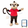 College Happy Monkey Mascot Costume