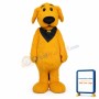 Cute Furry Yellow Dog Mascot Costume
