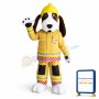 Fire Brigade Dog Mascot Costume