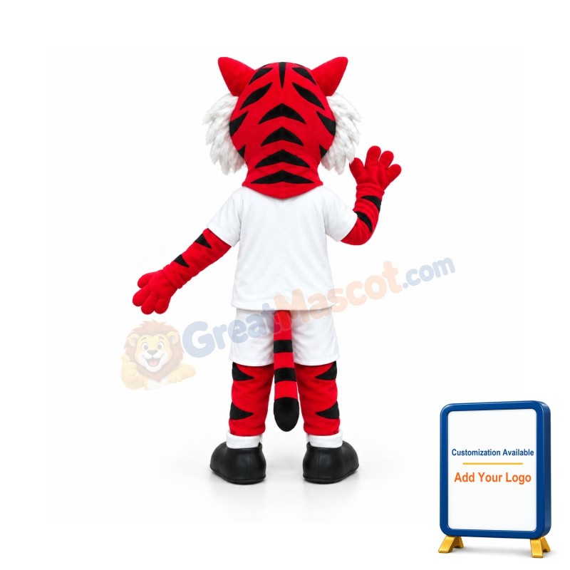 Red Tiger Mascot Costume