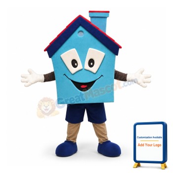 Blue House Mascot Costume