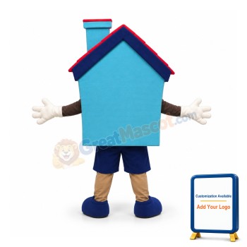 Blue House Mascot Costume