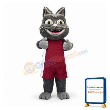 Cute Furry Cat Mascot Costume