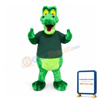 Green Alligator Mascot Costume