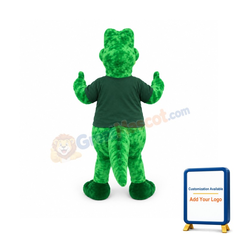 Green Alligator Mascot Costume