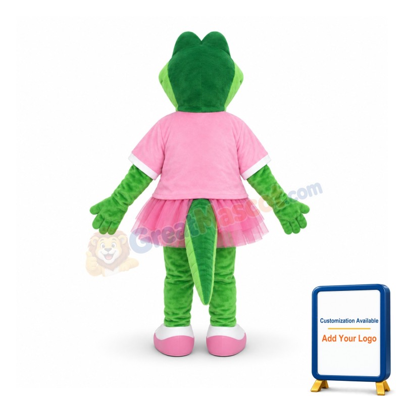Beautiful Alice Alligator Mascot Costume