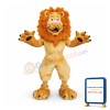 Happy Furry Lion Mascot Costume