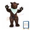 Brown Fluffy Bear Mascot Costume