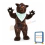 Brown Fluffy Bear Mascot Costume