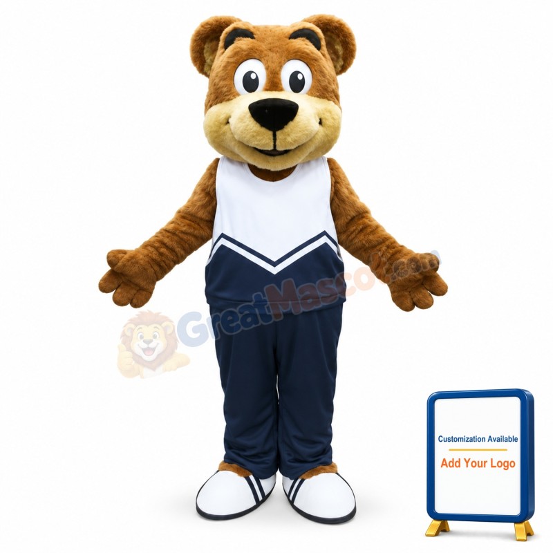 Sporty Bear Mascot Costume