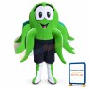 Green Octopus Mascot Costume