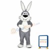 Grey & White Rabbit Mascot Costume