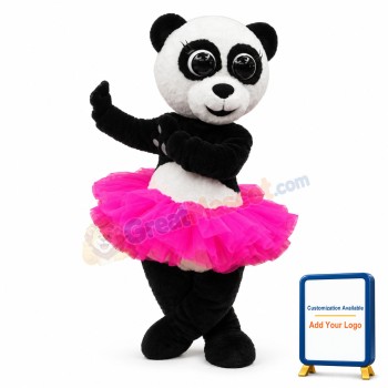 Ballet Panda Mascot Costume