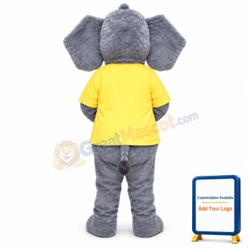 Cute Fluffy Elephant Mascot Costume