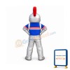 Silver Knight Mascot Costume
