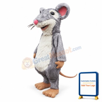 Fluffy Mouse Mascot Costume