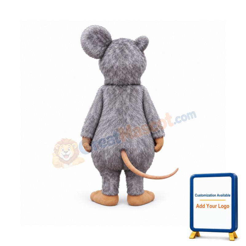 Fluffy Mouse Mascot Costume