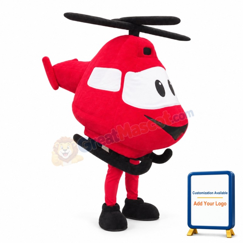 Helicopter Mascot Costume