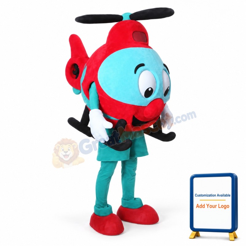 Helicopter Mascot Costume
