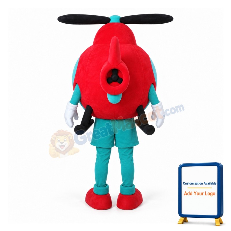Helicopter Mascot Costume