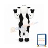 White & Black & Pink Cow Mascot Costume