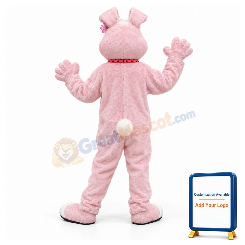Deluxe Pink Bunny Rabbit Mascot Costume
