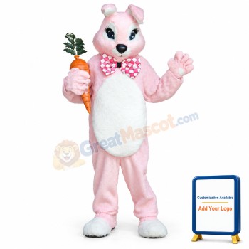Deluxe Pink Bunny Rabbit Mascot Costume