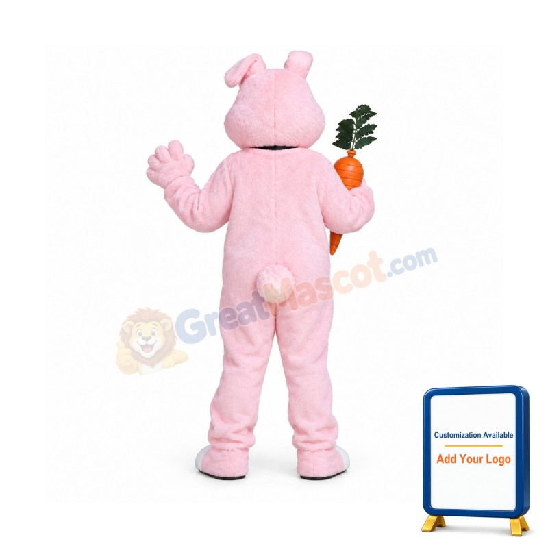 Deluxe Pink Bunny Rabbit Mascot Costume