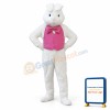 Deluxe White Bunny Rabbit Mascot Costume