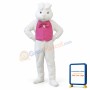 Deluxe White Bunny Rabbit Mascot Costume