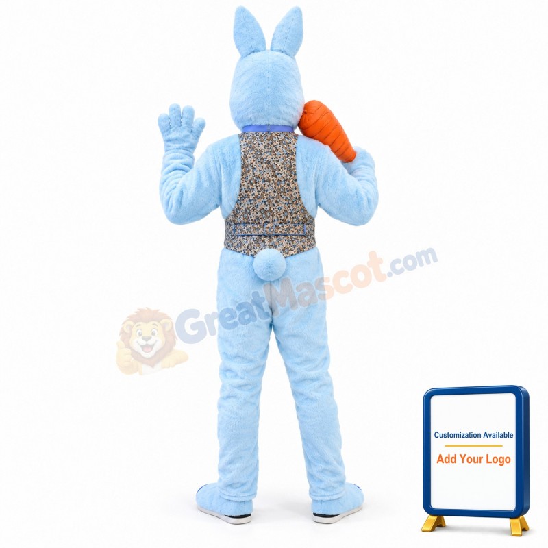 Deluxe Blue Bunny Rabbit Mascot Costume