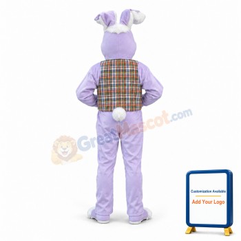 Purple Bunny Rabbit Mascot Costume