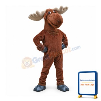 Cute Moose Mascot Costume Free Shipping