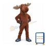 Cute Moose Mascot Costume