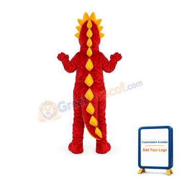 Deluxe Red Dragon Mascot Costume